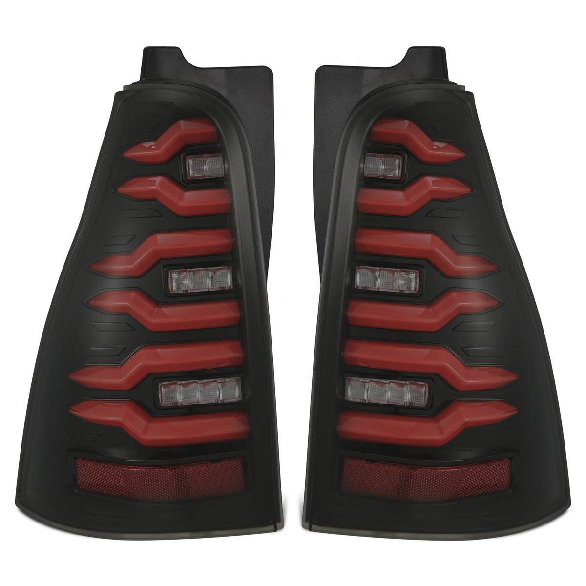 AlphaRex 690080 03-09 Toyota 4Runner LUXX-Series LED Tail Lights- Black/Red