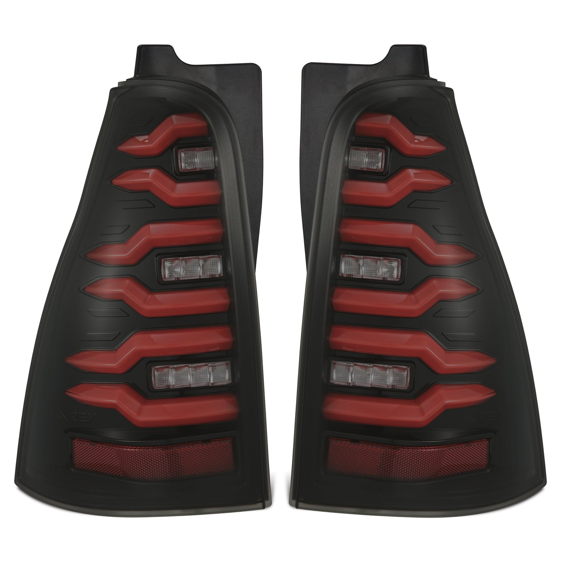 AlphaRex 690080 03-09 Toyota 4Runner LUXX-Series LED Tail Lights- Black/Red