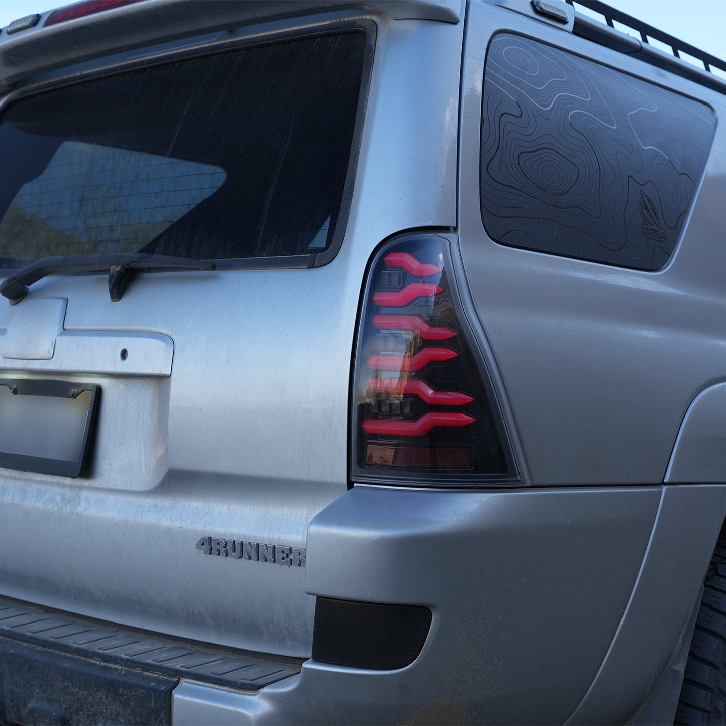 AlphaRex 690070 03-09 Toyota 4Runner LUXX-Series LED Tail Lights- Black