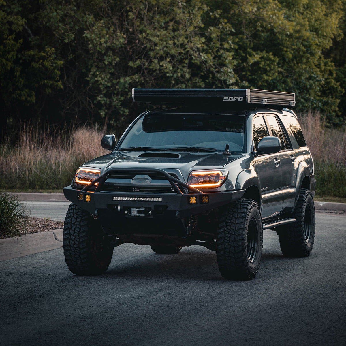 AlphaRex 880369 2003-2009 Toyota 4Runner NOVA-Series Projector Headlights Alpha-Black