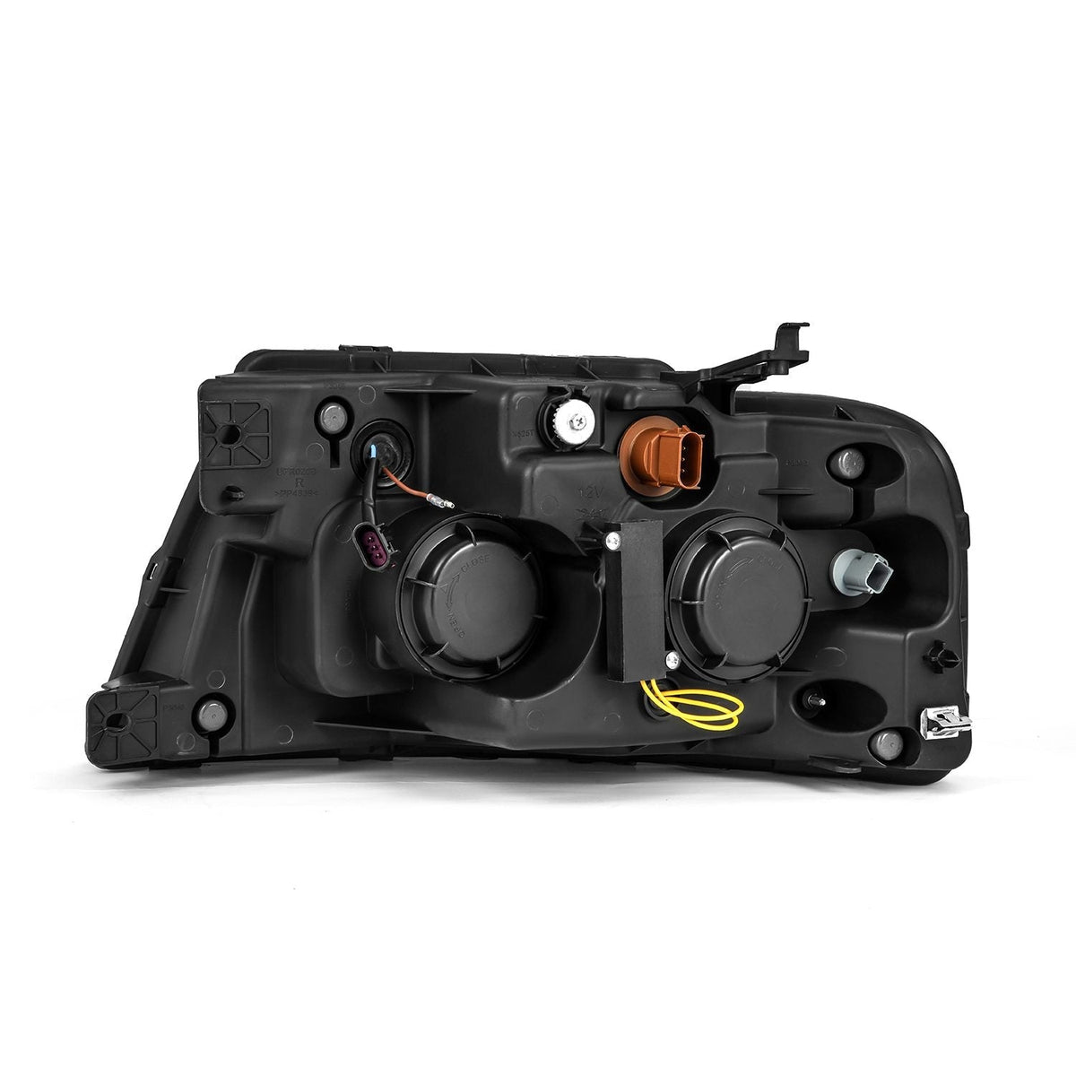 AlphaRex 880131 04-08 Ford F-150 (No 2004 Heritage) LUXX-Series LED Projector Headlights Alpha-Black with Activation Light / Sequential Signal