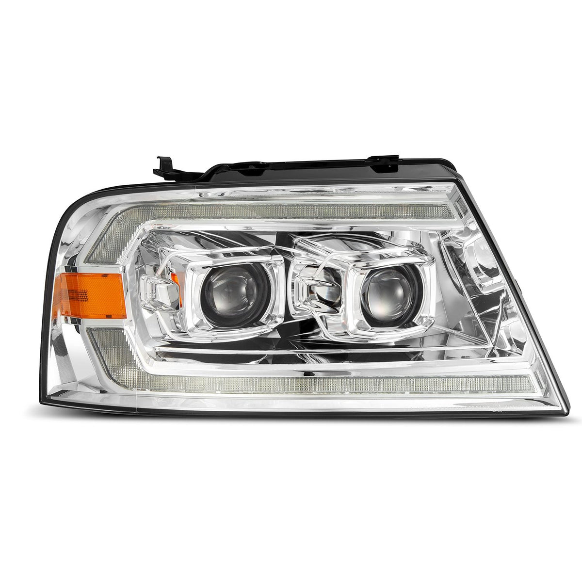 AlphaRex 880132 06-08 Lincoln Mark LT LUXX-Series LED Projector headlights Black with Sequential Signal