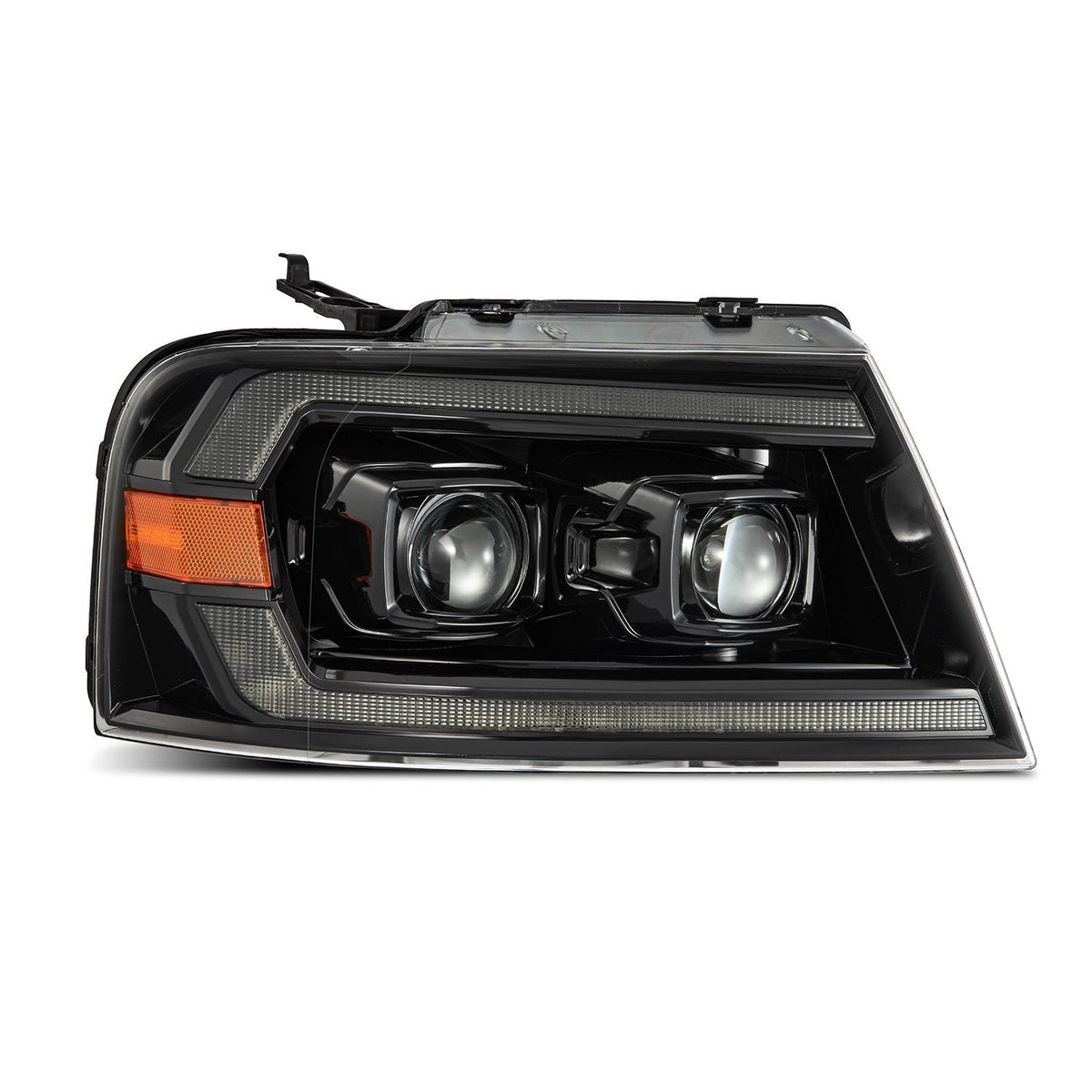 AlphaRex 880134 04-08 Ford F150 PRO-Series Projector Headlights Alpha-Black w/ Sequential Signal and DRL