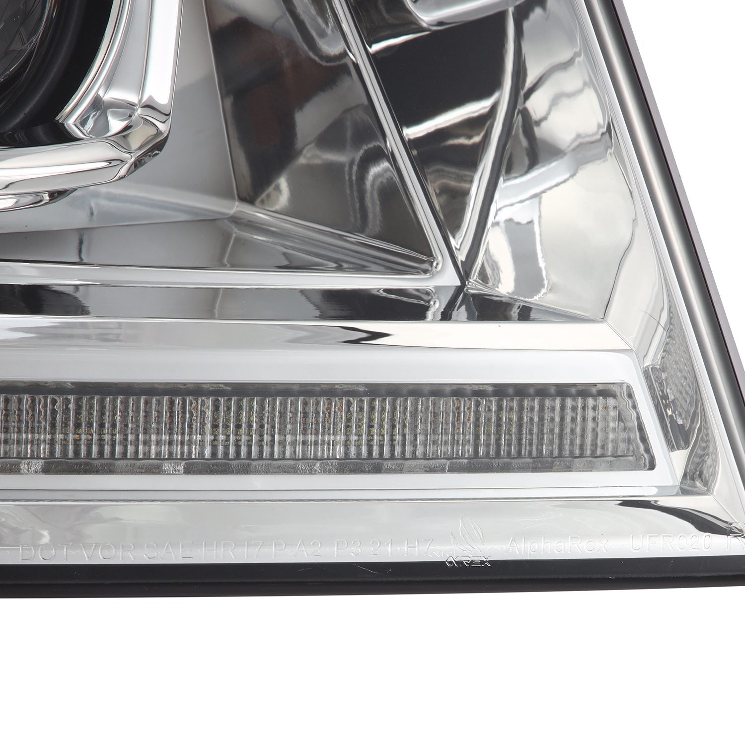 AlphaRex 880136 04-08 Ford F150 PRO-Series Projector Headlights Chrome w/ Sequential Signal and DRL