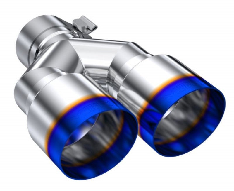 MBRP Burnt End Tip 2.5 ID, Dual 3.5 OD Out, 9.5 length, Single-Wall T304
