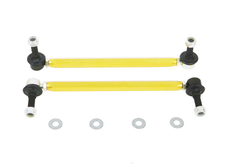Whiteline KLC180-295 Front Sway Bar Link Assembly Heavy Duty Adjustable Steel Ball
