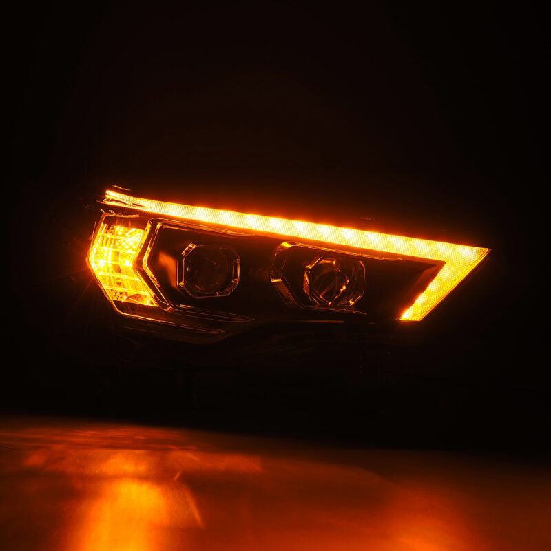 AlphaRex 880811 14-22 Toyota 4Runner LUXX-Series LED Projector Headlights Black with Activation Light & Sequential Signal + DRL