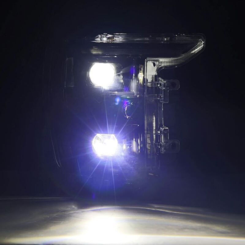 AlphaRex 880139 21-22 Ford F150 Luxx-Series Projector Headlights Black w/Activation Light/Sequential Signal