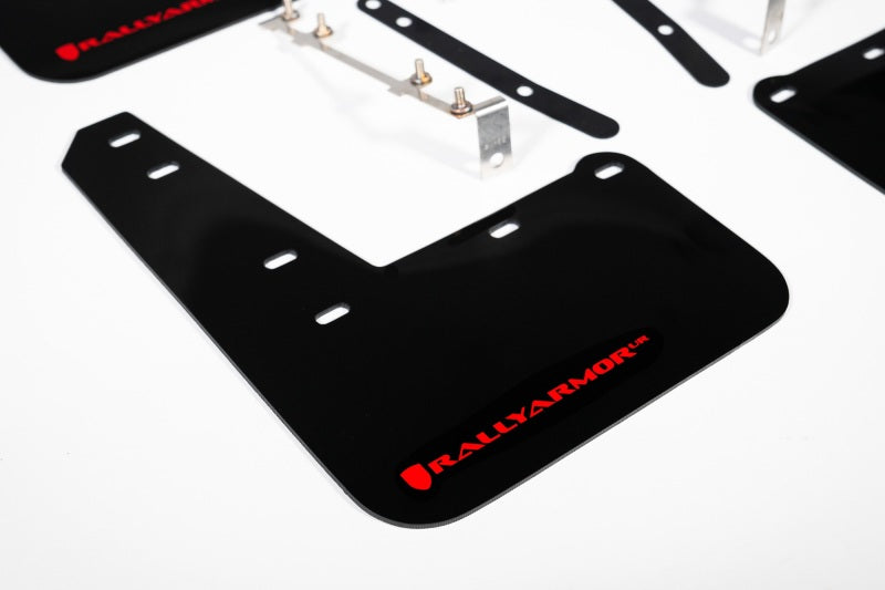 Rally Armor UR Mud Flaps - 2023-2026 Toyota GR Corolla - Black/Red Logo - #MF89-UR-BLK-RD