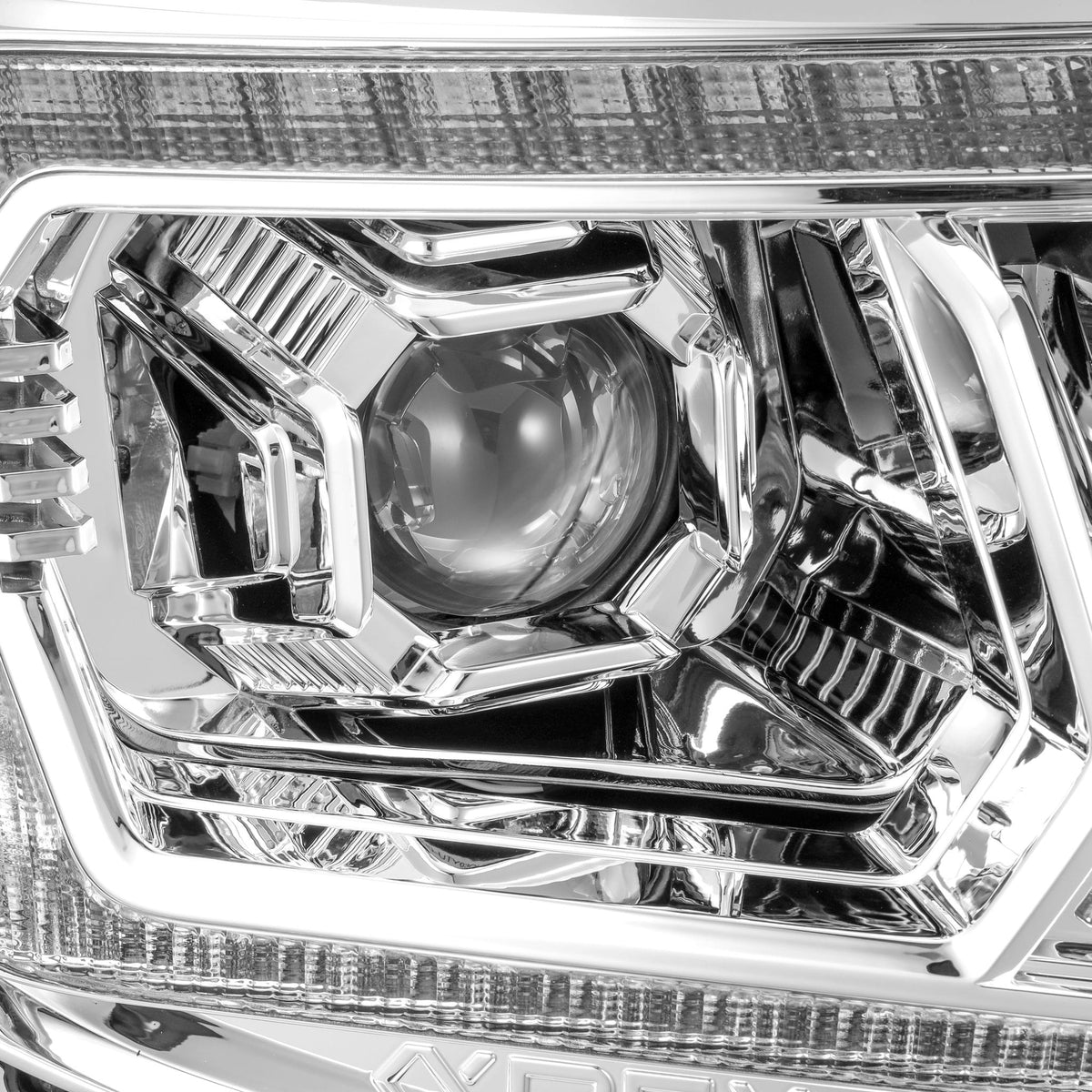 AlphaRex 880740 05-11 Toyota Tacoma LUXX LED Projector Headlights Plank Style Chrome with Activation Light/DRL