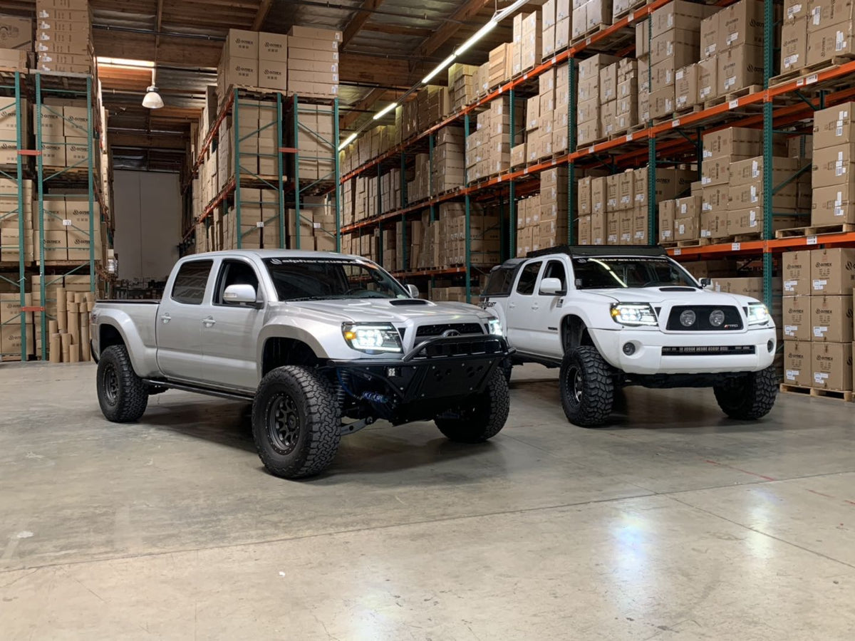 AlphaRex 880743 05-11 Toyota Tacoma NOVA LED Projector Headlights Plank Style Chrome with Activation Light/DRL