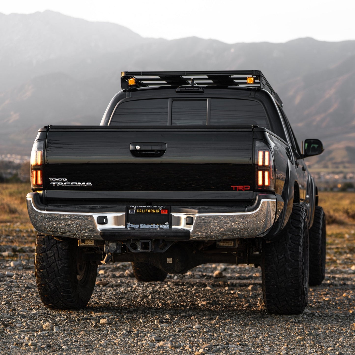 AlphaRex 680062 05-15 Toyota Tacoma NOVA Prismatic LED Tail Lights - Alpha-Black