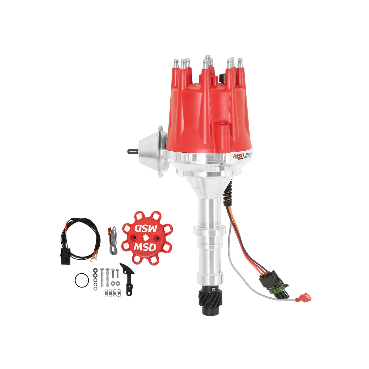 MSD 8552 Ready-To-Run Distributor - for Buick 400-430-455 V8 - Red