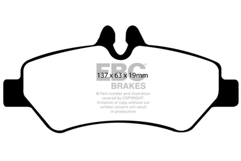 EBC 07+ Dodge Sprinter 2500 Greenstuff Rear Brake Pads DP61927