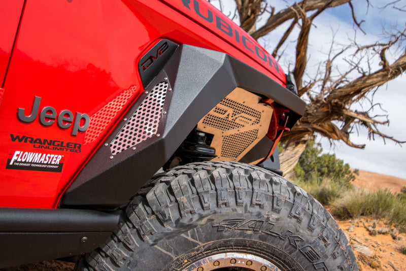 DV8 Offroad 2018+ Jeep Wrangler JL Armor Fenders w/ LED Turn Signal Lights - #FDJL-01