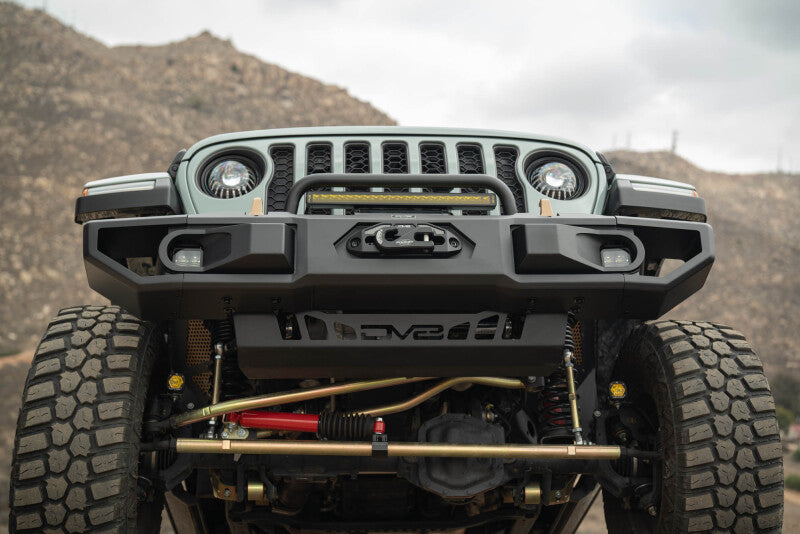 Dv8 18+ Jeep Wrangler JL / 20+ Jeep Gladiator JT OE Plus Front Bumper - #FBJL-13