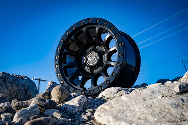 ICON Hulse 17 X 8.5 6 X 5.5 25mm Offset 5.75in BS Silver Machined