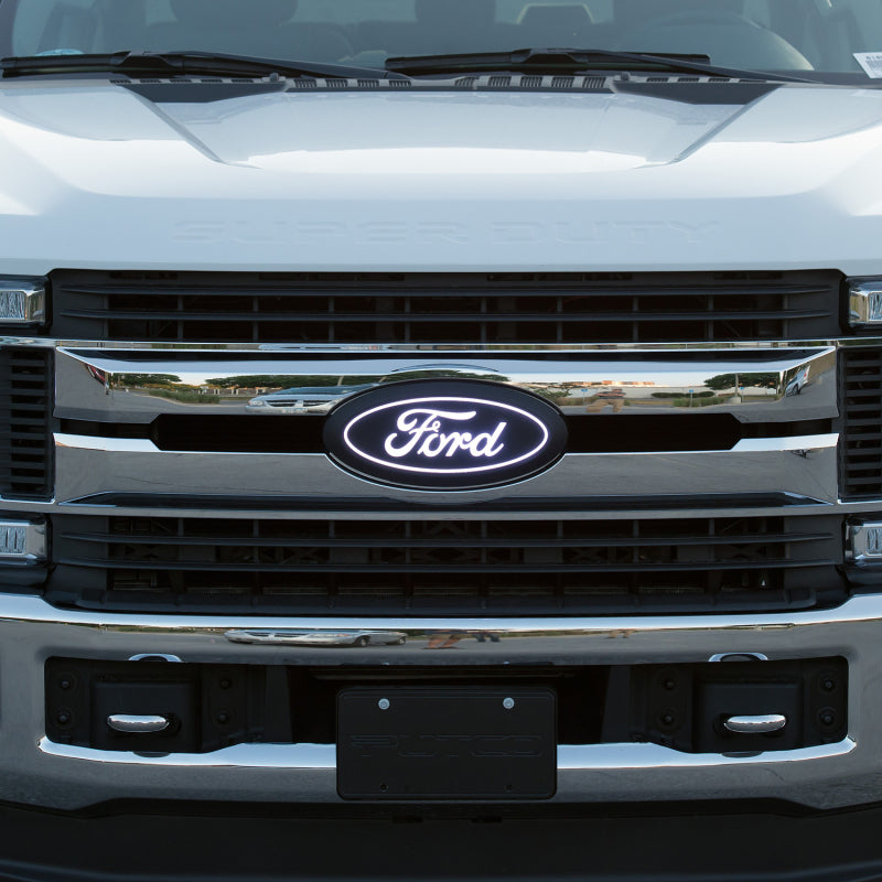 Putco for 2017-2019 Ford Super Duty Front Luminix Ford LED Emblem - with Camera CutOut