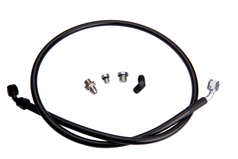 Fleece Performance FPE-DTFL-S3S4-0116 Remote Turbo Oil Feed Line Kit for 01-16 Duramax/w 1/4 NPT Oil Inlet