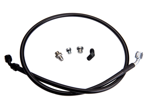 Fleece Performance FPE-DTFL-S3S4-0116 Remote Turbo Oil Feed Line Kit for 2001-2016 Duramax/w 1/4 NPT Oil Inlet