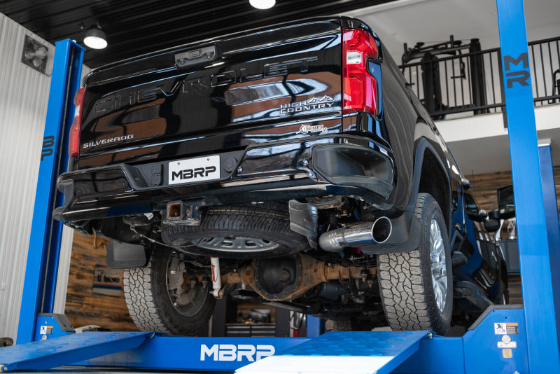 MBRP GMC/Chevy 2500/3500 4in Mand Bent Tubing AL-Ser Cat Back - Alum