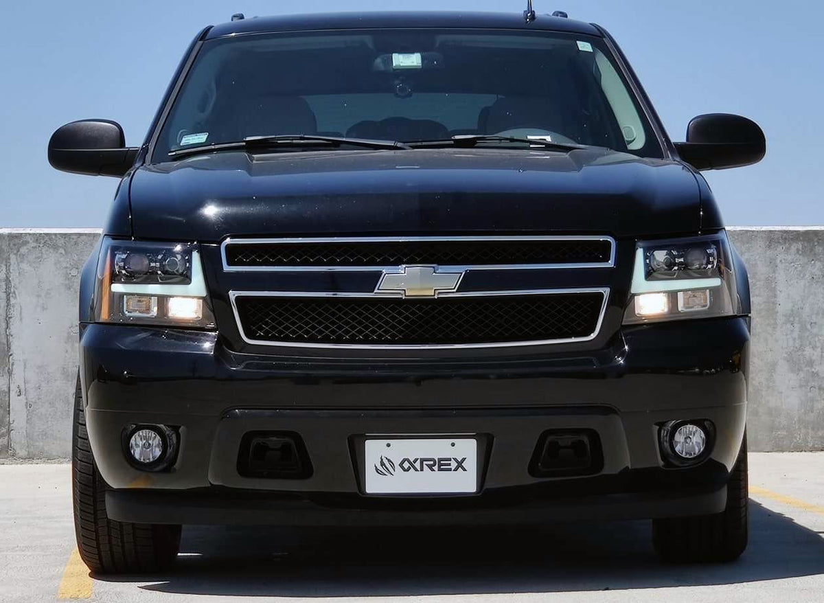 AlphaRex 880298 07-14 Chevrolet Tahoe PRO-Series Projector Headlights Chrome with Activation Light/Sequential Signal/DRL