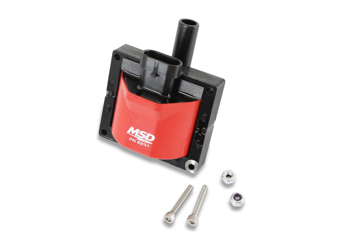 MSD 8231 Connector Coil, Red, 1996-1997 GM engines, Individual