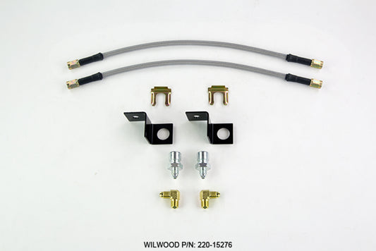 Wilwood Flexline Kit 14 inch -3 M10-1.5 IF 1/8 NPT 90 Degree - #220-15276