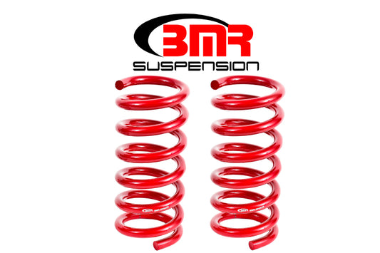 BMR 15-26 S550 Mustang Rear Performance Version Lowering Springs - Red