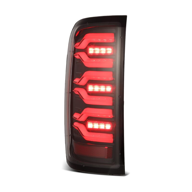 AlphaRex 620040 14-18 Chevrolet Silverado 1500 Luxx-Series LED Tail Lights Alpha-Black w/Activation Light/Sequential Signal