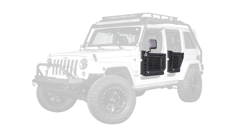 Body Armor 4x4 (JK-6139) for 07-18 Jeep Wrangler Gen 3 Trail Doors Front Pair