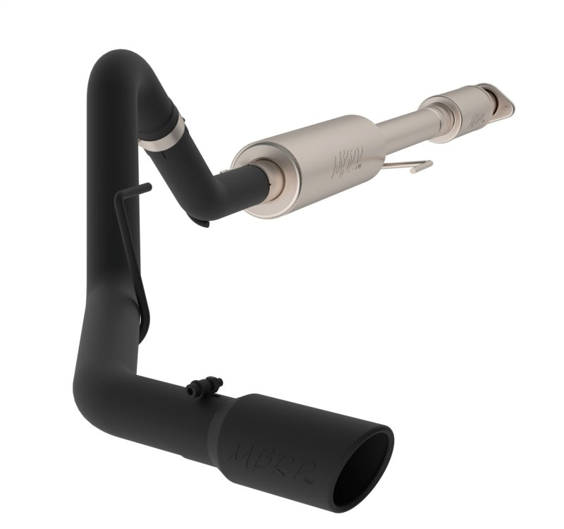 MBRP S5256BLK Armor BLK Cat-Back Exhaust - 3-Inch Single Side Exit | Black Coated Aluminized