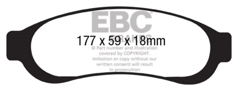 EBC 05-07 Ford F350 (inc Super Duty) 5.4 DRW 2WD Yellowstuff Rear Brake Pads DP41779R