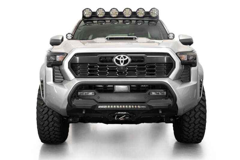 Addictive Desert Designs for 2024+ Toyota Tacoma Stealth Center Mount Winch Front Bumper w/ Top Hoop
