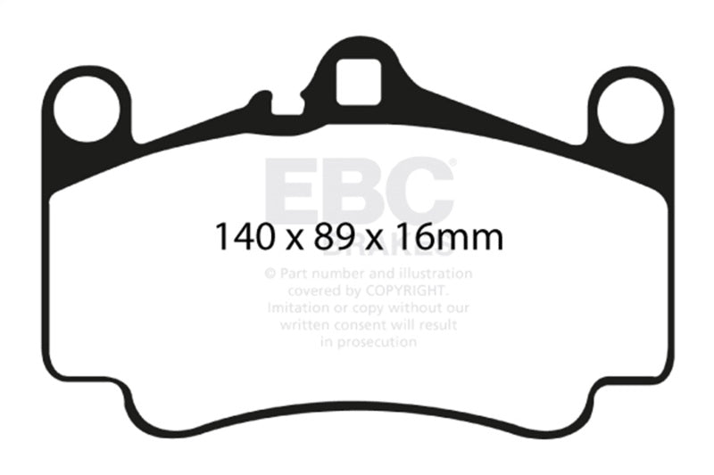 EBC 03-05 Porsche 911 (996) (Cast Iron Rotor only) 3.6 Carrera 4S Redstuff Front Brake Pads DP31515C