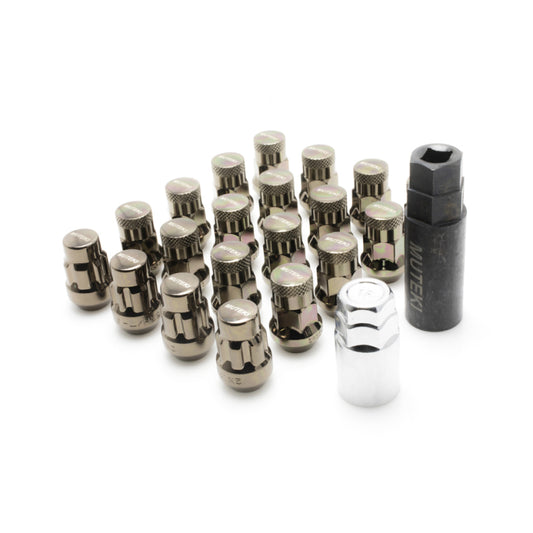 Wheel Mate 32925TP Muteki SR35 Closed End Lug Nuts with Locks Titanium Chrome M12x1.25 35mm