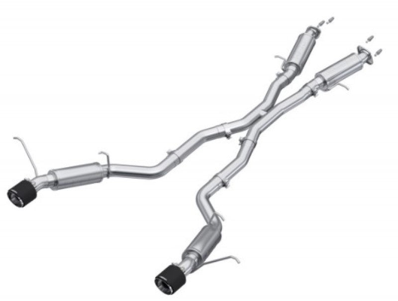 MBRP S55253CF 2012+ Jeep Grand Cherokee SRT 6.4L 3in Dual Rear Exit T304SS Catback Exhaust - CF Tips - #S55253CF