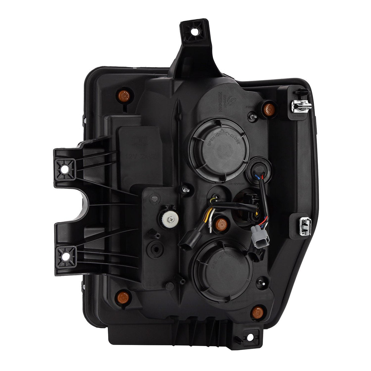 AlphaRex 880308 08-10 Ford F250-550 PRO-Series Projector headlights Black with Activation Light/Sequential Signal