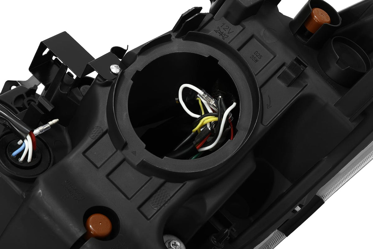 AlphaRex 881984 08-13 Infiniti G37 NOVA LED Projector Headlights Chrome with Activation Light/Sequential Signal/DRL