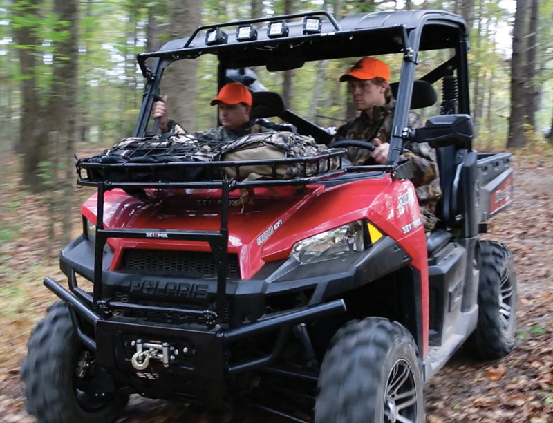 Seizmik 15-23 Polaris Ranger Full/Mid-Size Ranger Hood Rack - Black 58-08070