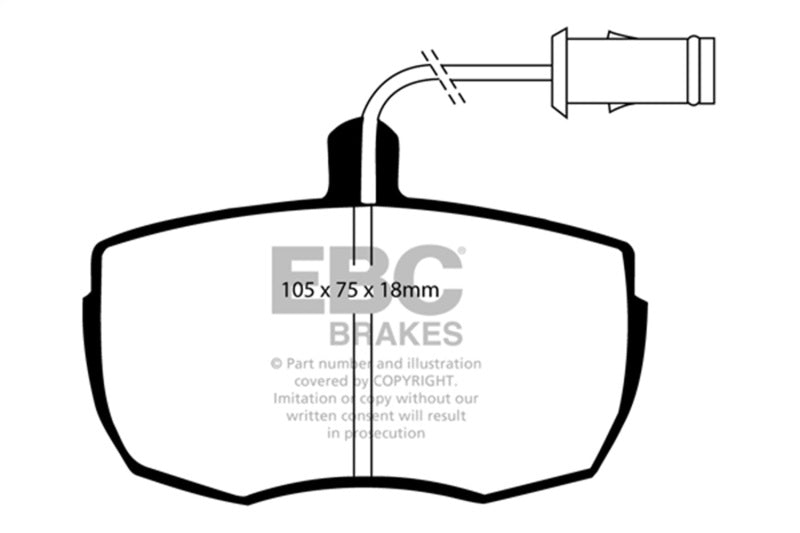 EBC 87-89 Land Rover Range Rover 3.5 Greenstuff Front Brake Pads DP6622