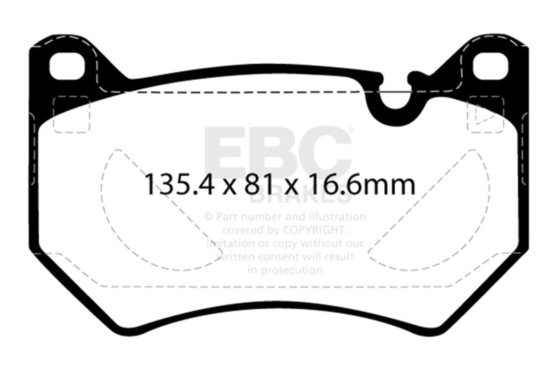 EBC 2018+ Audi Q5 FY 2.0T Yellowstuff Front Brake Pads DP42436R