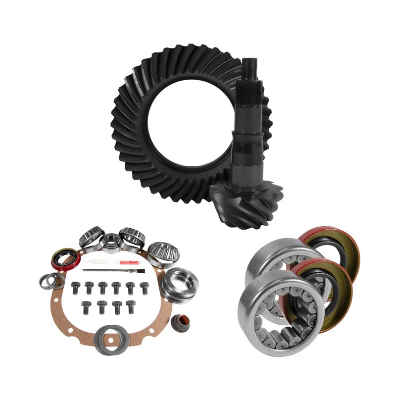 Yukon Gear & Axle YGK2067 8.8in for Ford 4.11 Rear Ring & Pinion Install Kit 2.99in OD Axle Bearings and Seals