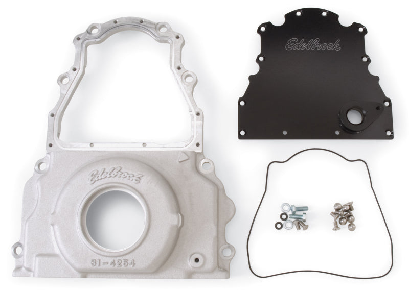 Edelbrock 4255 Timing Cover 2-Piece for GM Gen 4 LS-Series