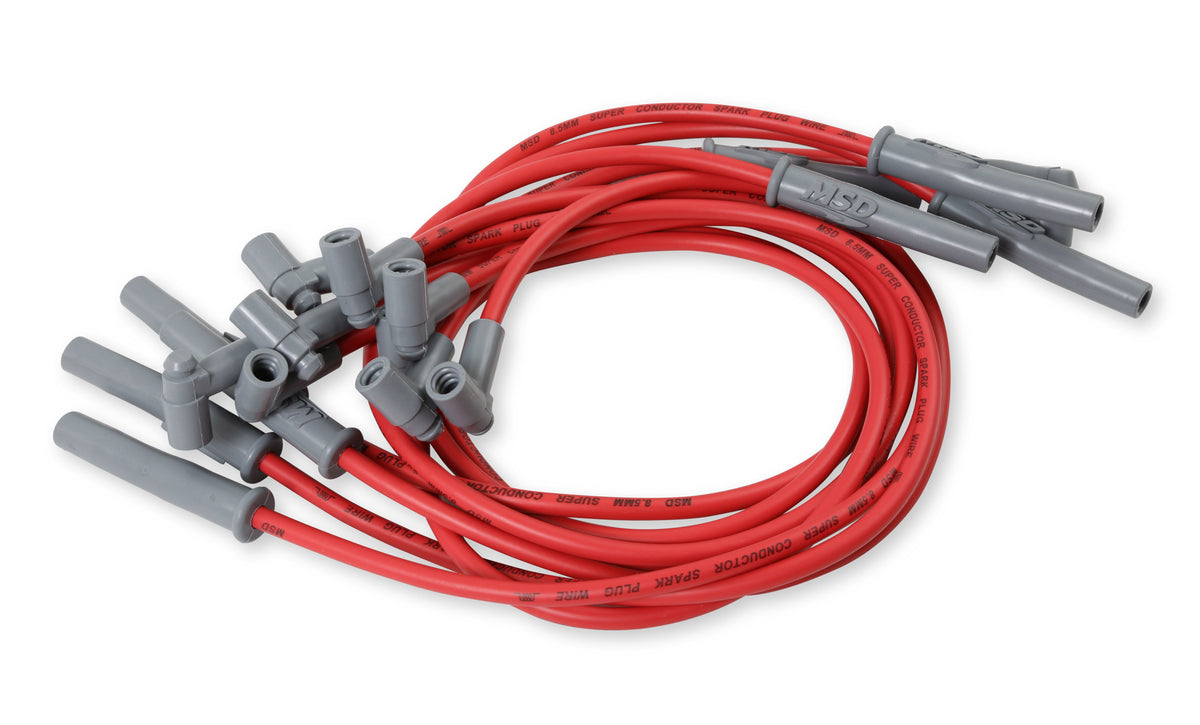 MSD 35379 Super Conductor Spark Plug Wire Set, for Chevy 366-454 w/HEI Cap