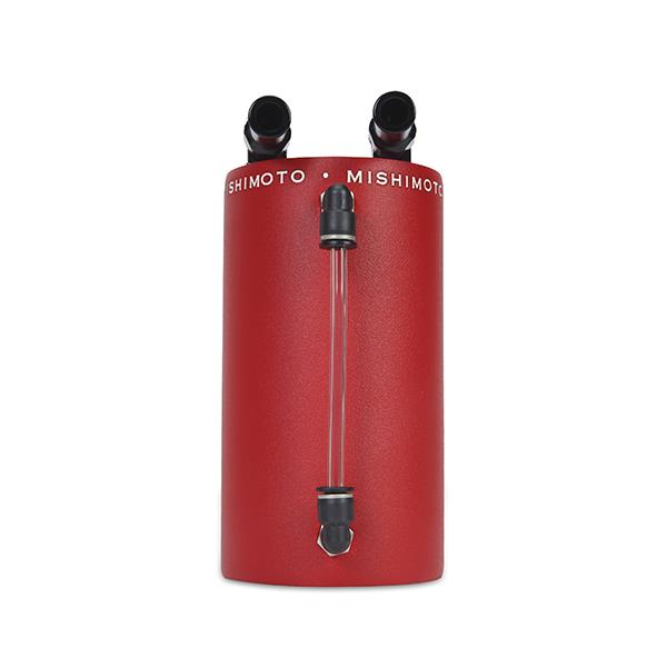 Mishimoto Large Aluminum Oil Catch Can - Wrinkle Red - #MMOCC-LAWRD