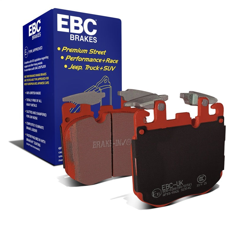 EBC 2019+ BMW X5 3.0T / 2020+ BMW X6 4.4TT M50 (G05/G06/G07) Redstuff Front Brake Pads DP32304C