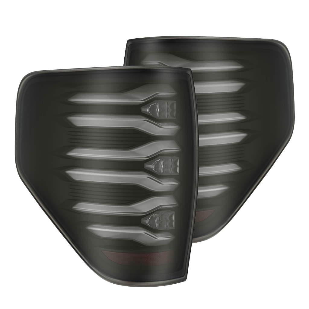AlphaRex 653070 09-14 Ford F150 LUXX LED Taillights - Black Housing