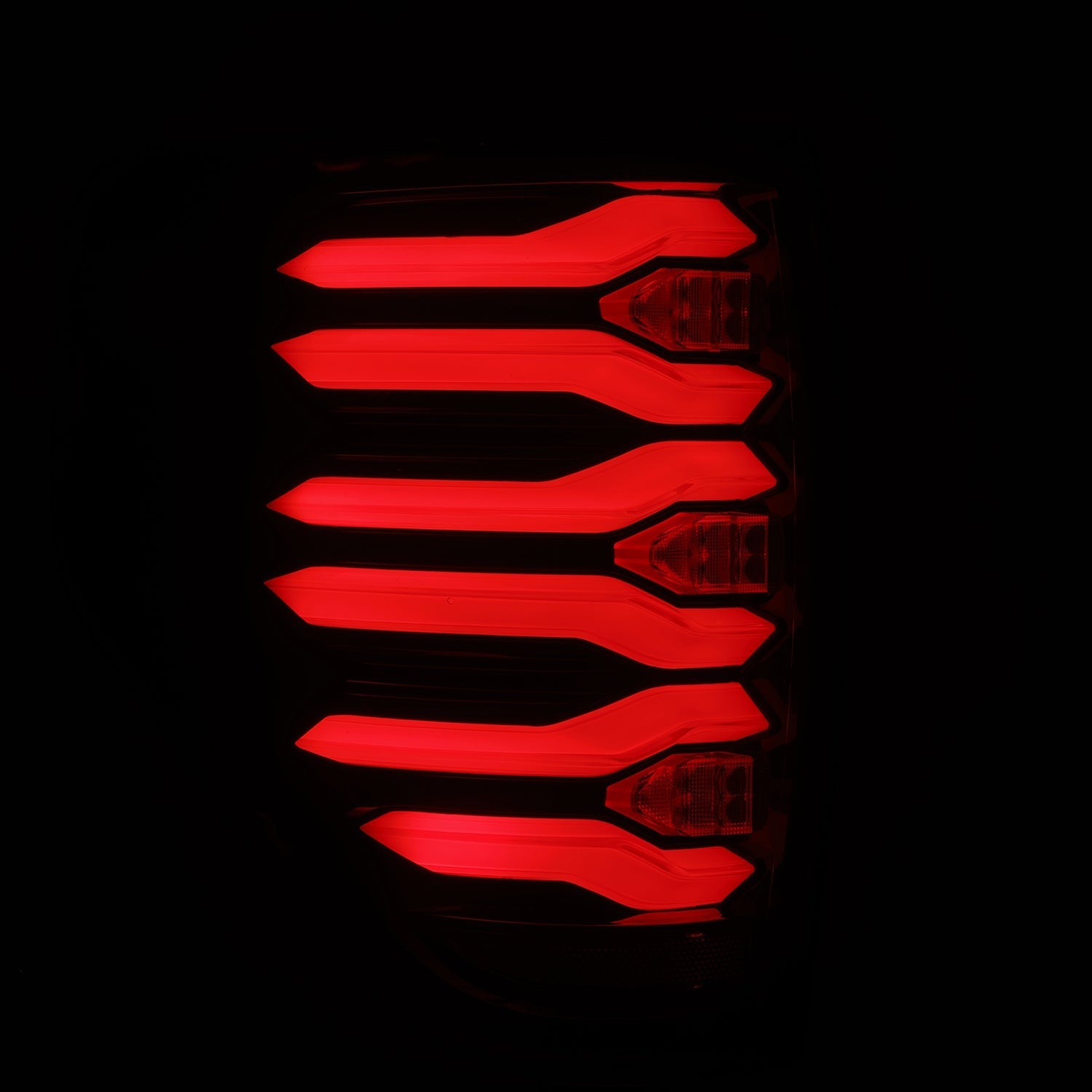 AlphaRex 653090 09-14 Ford F150 LUXX LED Taillights - Black/Red Housing