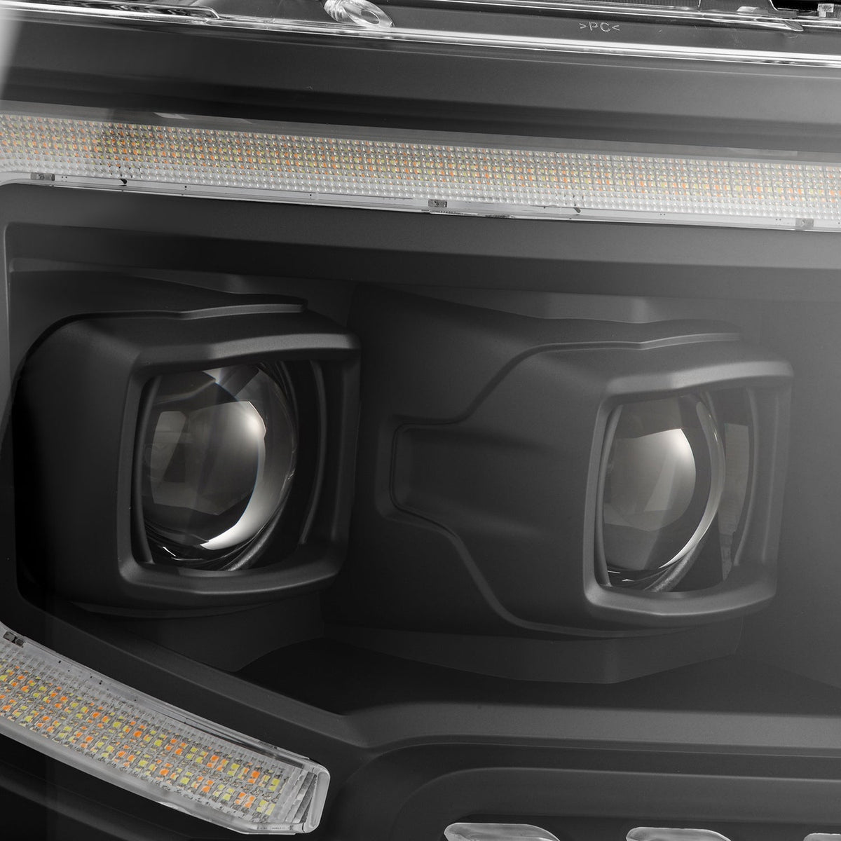 AlphaRex 880092 09-14 Ford F150 MKII LUXX-Series LED Projector Headlights - Black